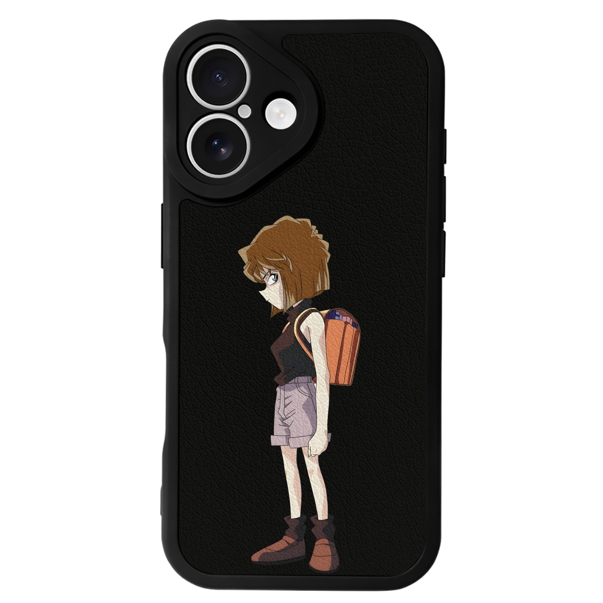 （画像用） 名探偵コナン 灰原 哀 はいばら あい Detective Conan Anita Hailey、Vi Graythorn Haibara Ai 【iPhone 16シリーズ対応】シリコンスマホケース（レザー調） 材質：シリコン